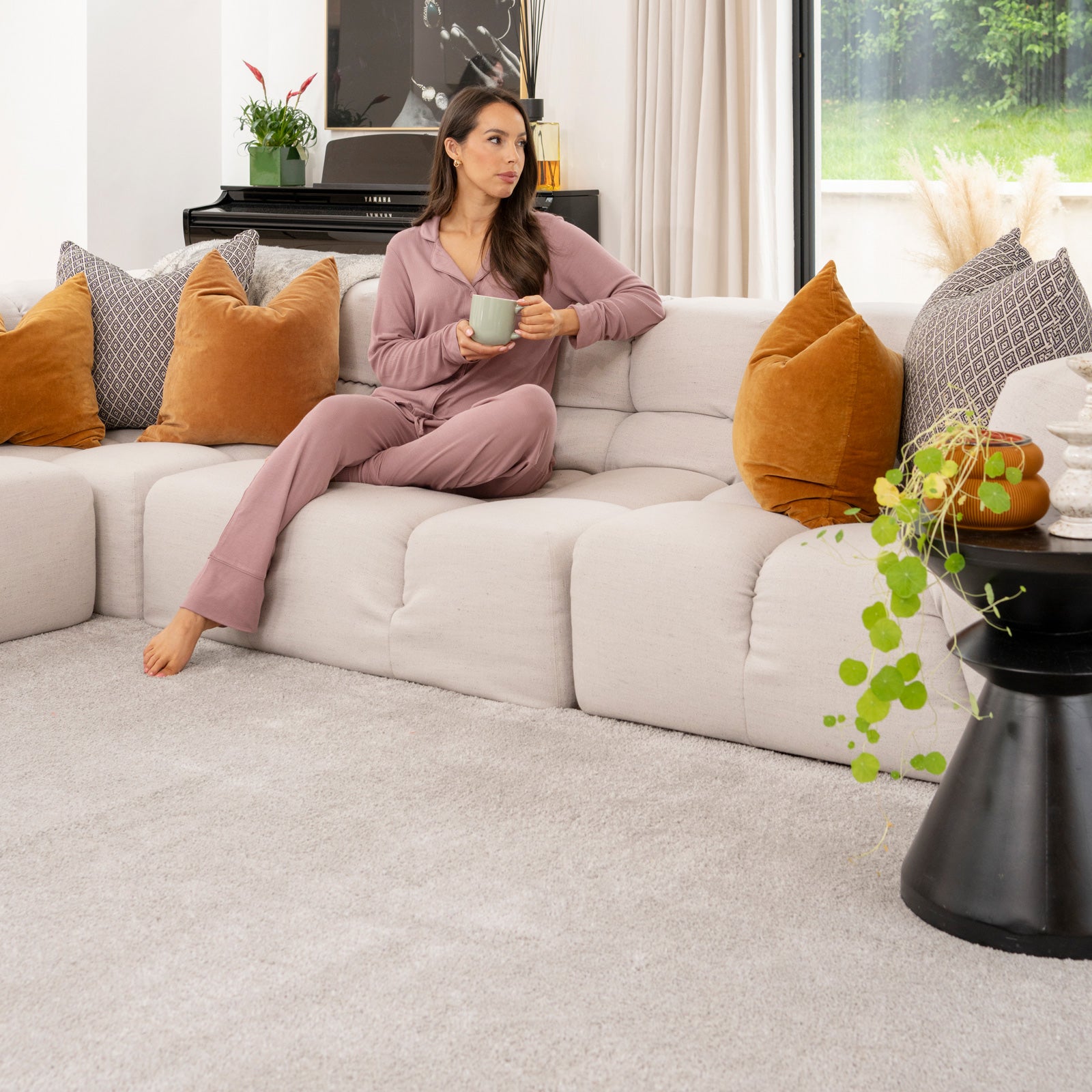 Soft Washable Silver Grey Shaggy Rug