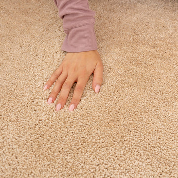 Soft Washable Cream Shaggy Rug