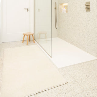 Soft Washable Light Cream Shaggy Rug