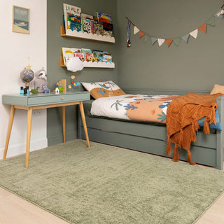 Cosy Washable Shaggy Laurel Green