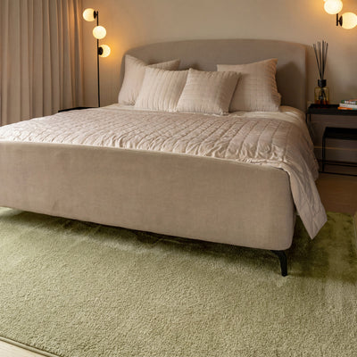 Cosy Washable Shaggy Laurel Green