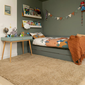 Premium Washable Shaggy Oatmeal Rug