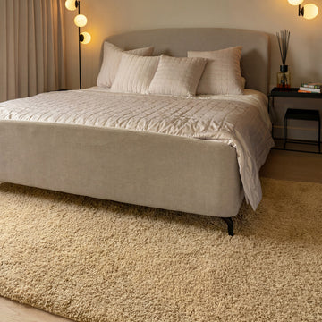 Premium Washable Shaggy Oatmeal Rug