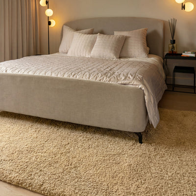 Premium Washable Shaggy Oatmeal Rug