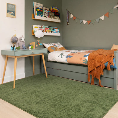 Cosy Washable Shaggy Sage Green
