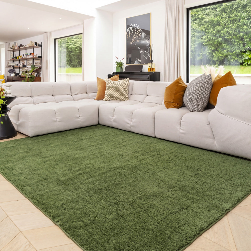 Cosy Washable Shaggy Sage Green