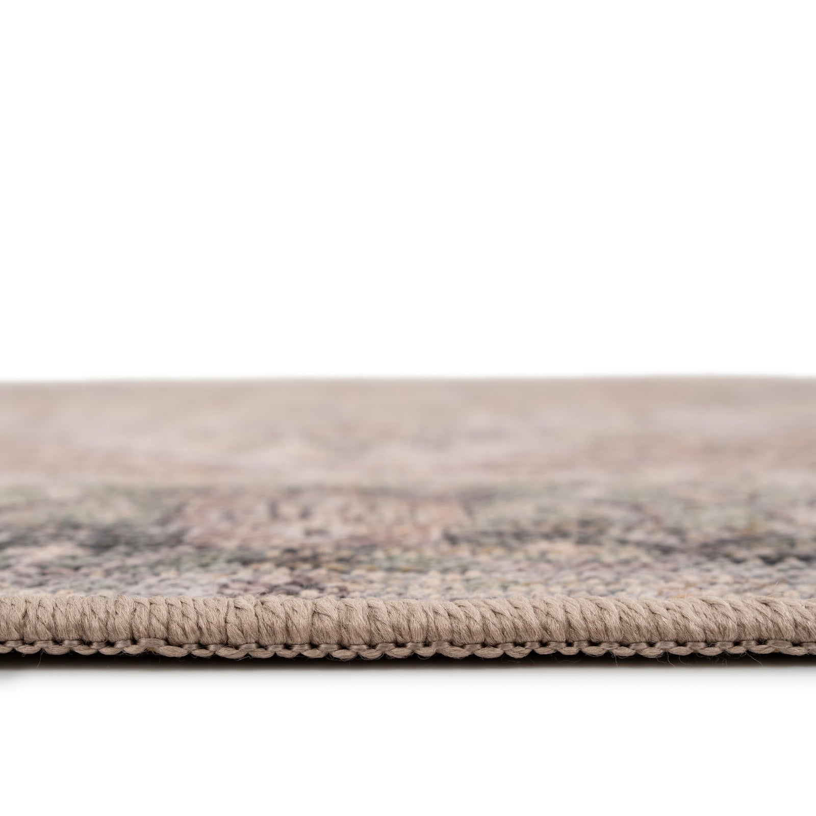 Washable Vintage Green Jute Style Rug - Cova