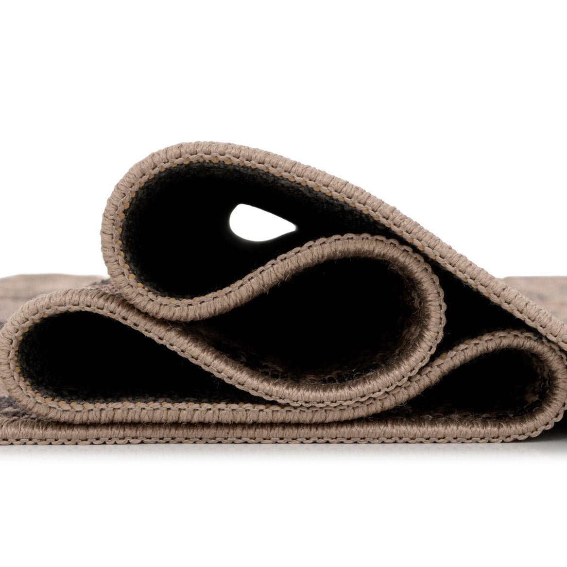 Washable Brown Ornate Jute Style Rug - Eden