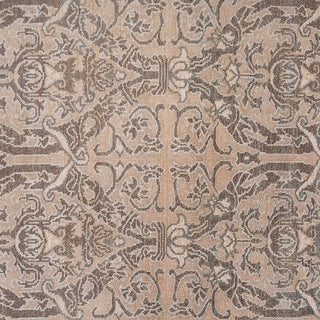 Washable Brown Ornate Jute Style Rug - Eden