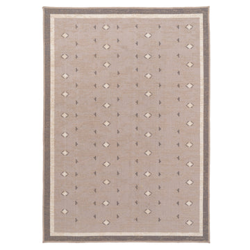 Washable Beige Berber Jute Style Rug - Lula