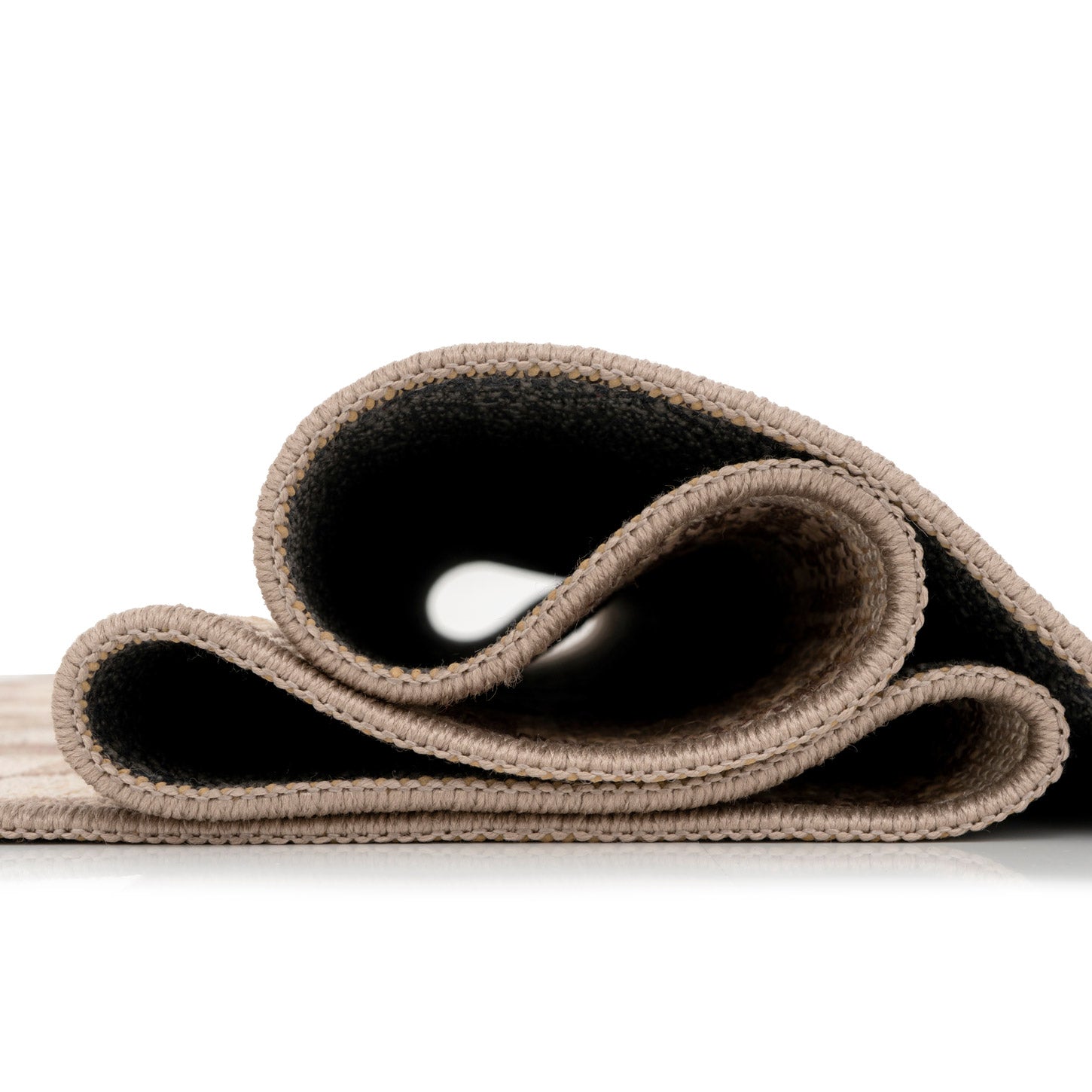 Washable Checkerboard Jute Style Runner - Noa