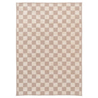 Washable Checkerboard Jute Style Rug - Noa