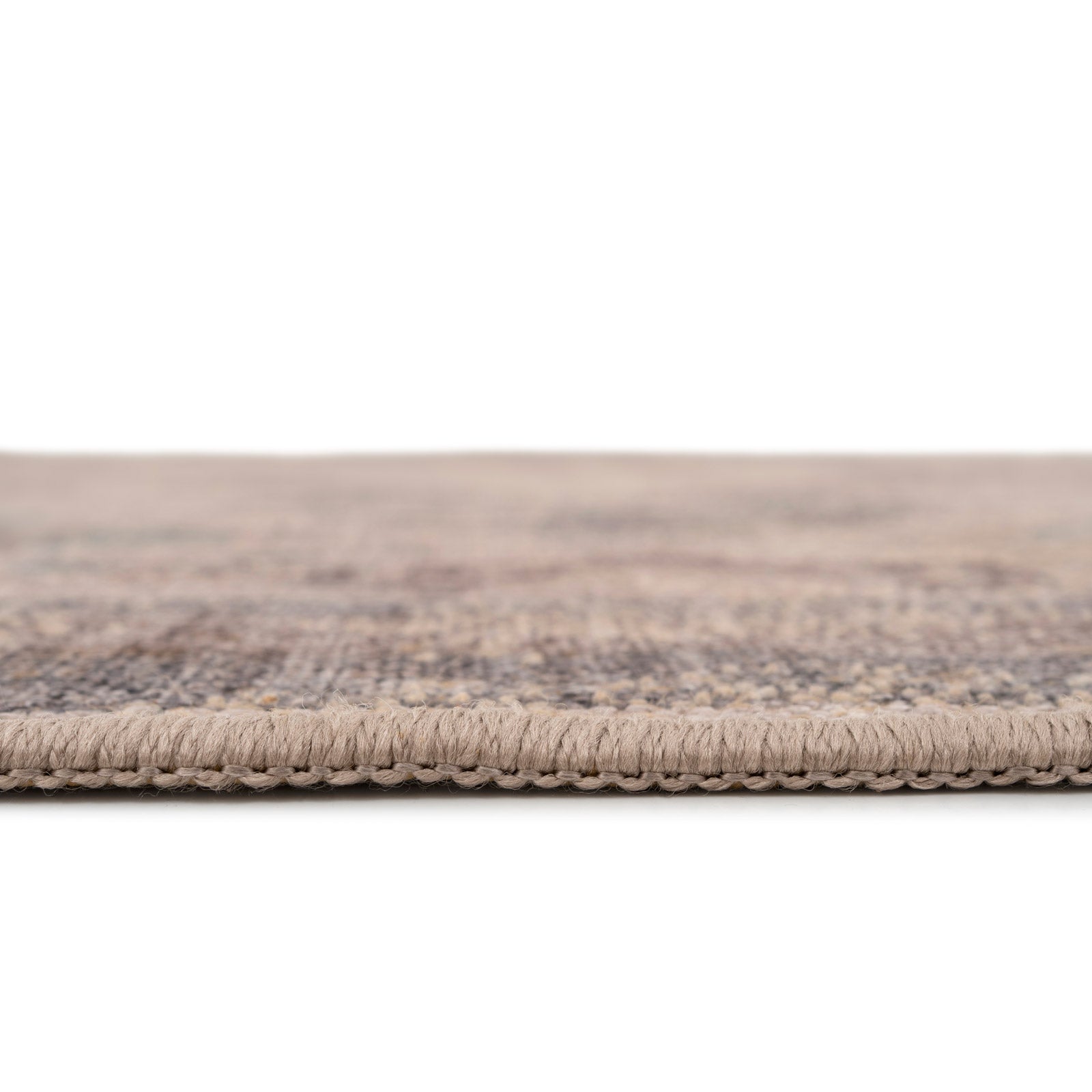 Washable Greige Blue Jute Style Rug - Ruah