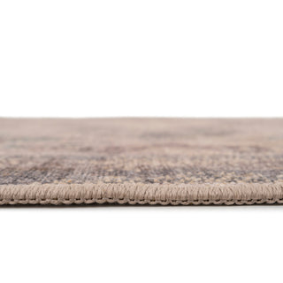Washable Greige Blue Jute Style Rug - Ruah