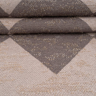 Washable Brown Harlequin Jute Style Rug - Suki