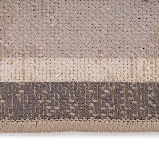 Washable Brown Harlequin Jute Style Rug - Suki