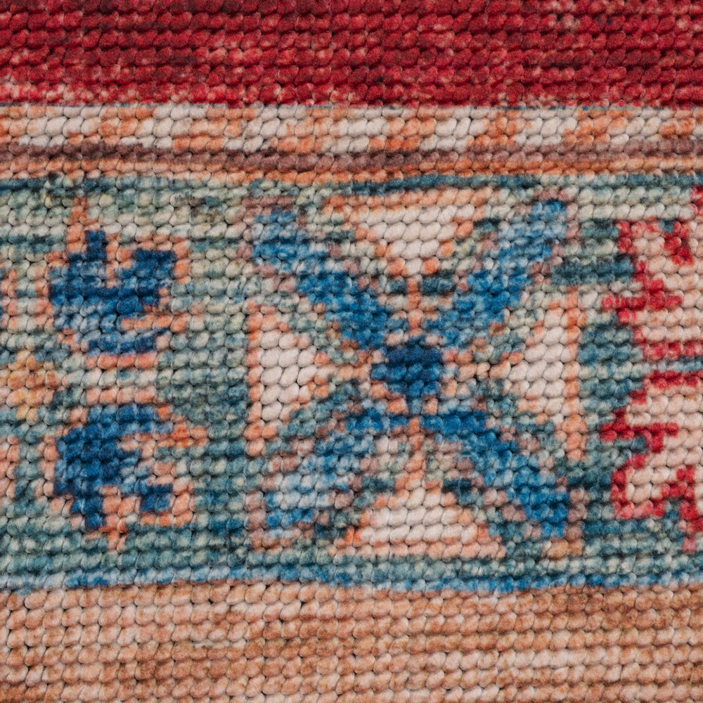 Washable Looped Multicolour Boho Rug - Alia