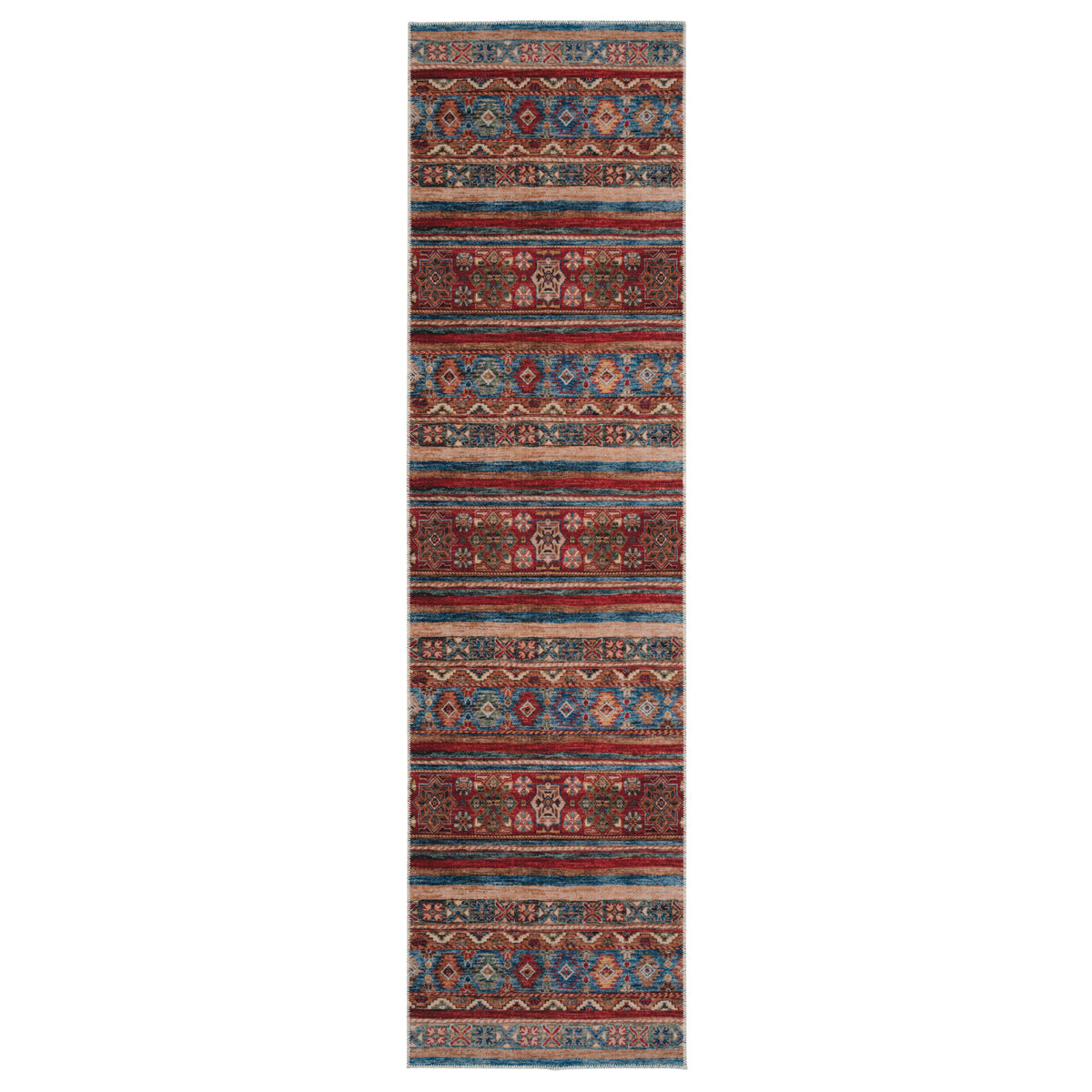 Washable Looped Multicolour Boho Runner - Alia
