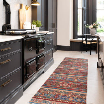 Washable Looped Multicolour Boho Runner - Alia