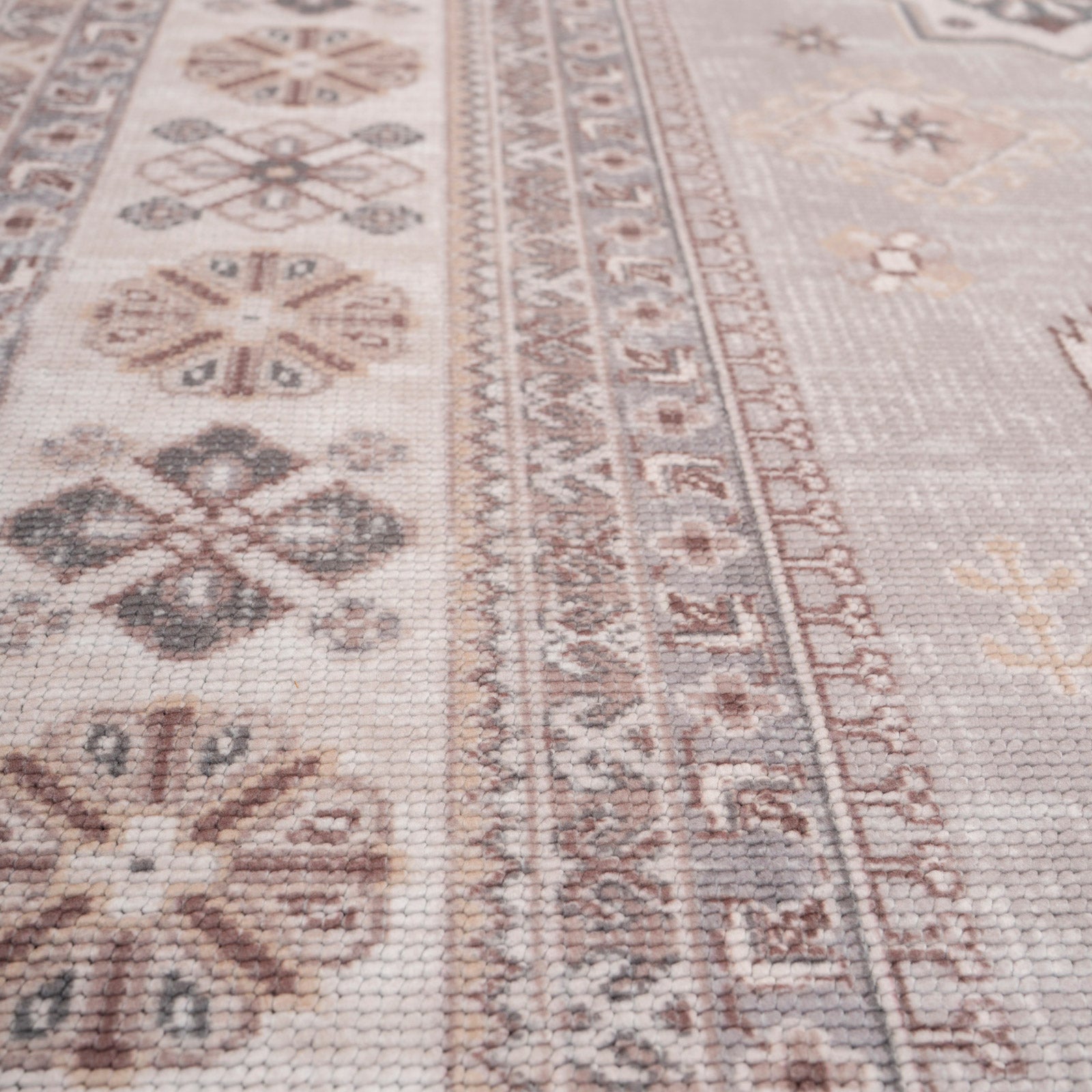 Washable Looped Grey Nordic Rug - Safi