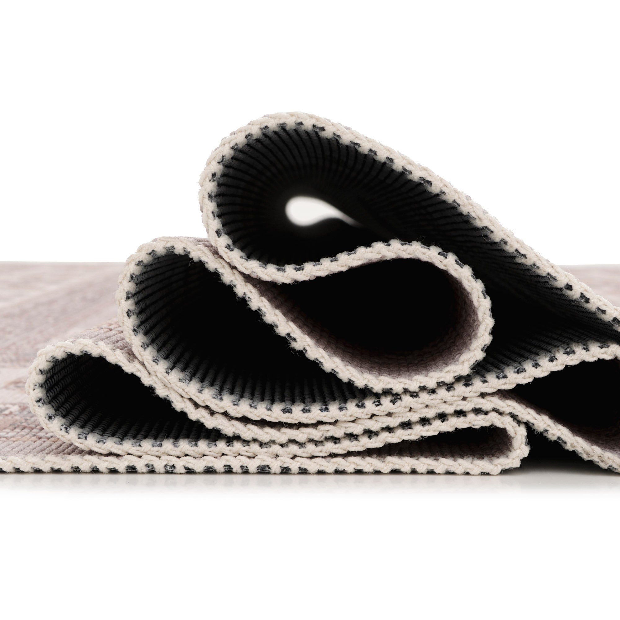 Washable Looped Grey Nordic Rug - Safi