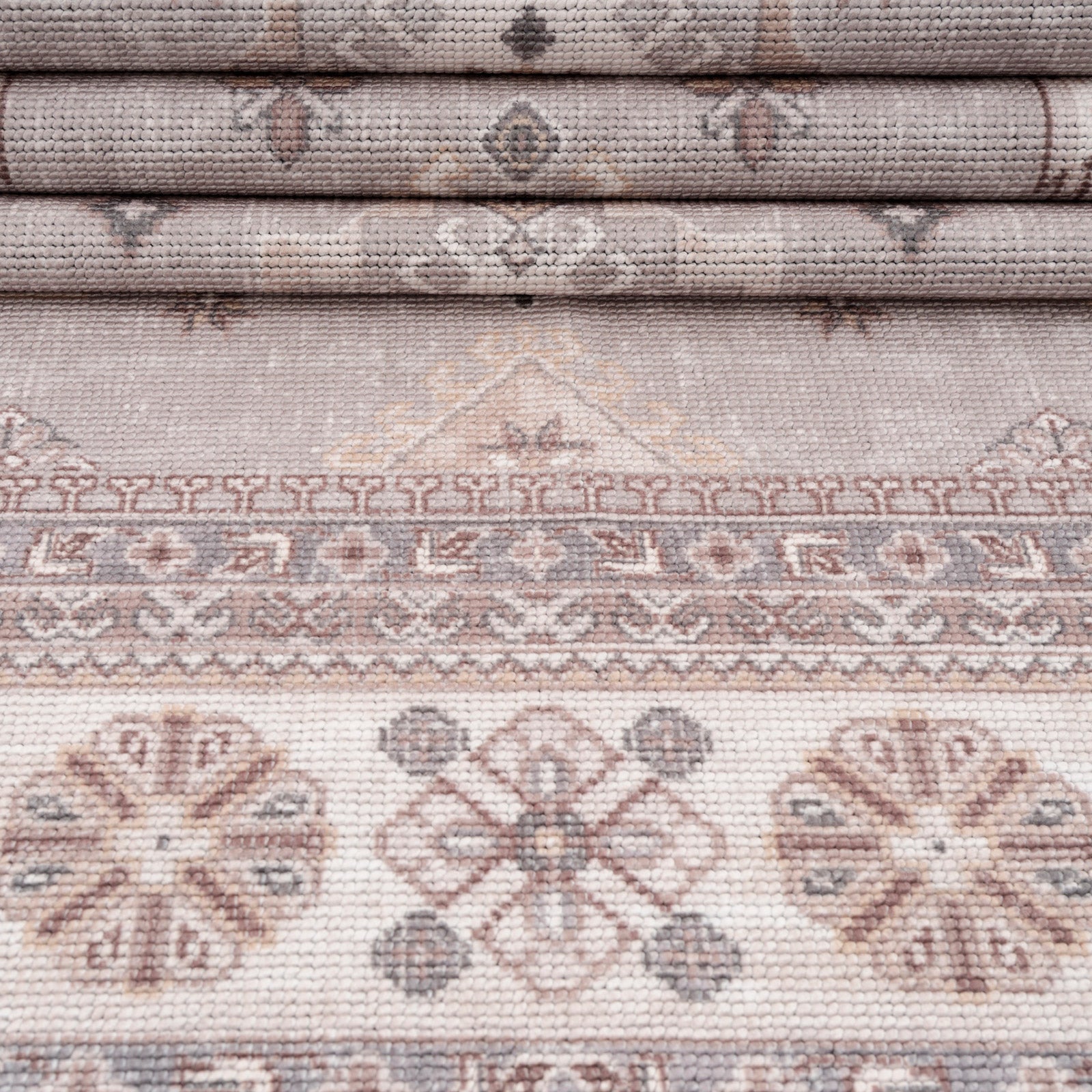 Washable Looped Grey Nordic Rug - Safi