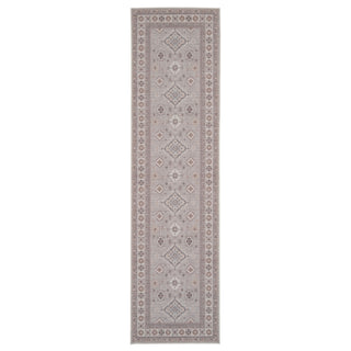 Washable Looped Grey Nordic Runner - Safi