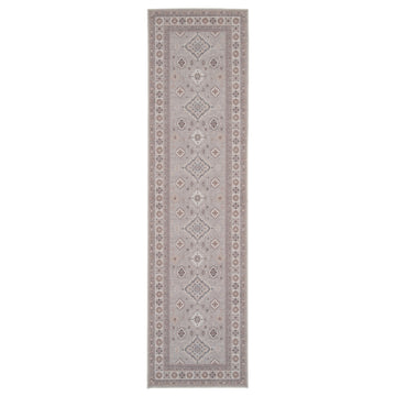 Washable Looped Grey Nordic Runner - Safi