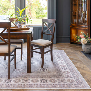 Washable Looped Grey Nordic Rug - Safi