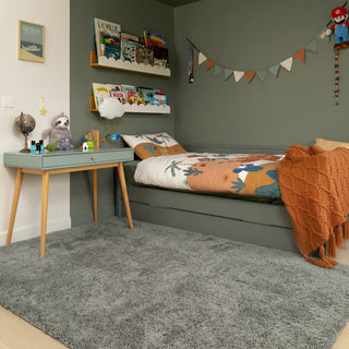 Premium Washable Shaggy Ash Grey Rug
