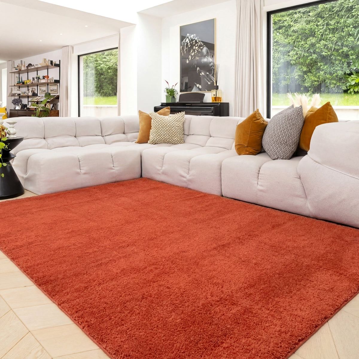 Cosy Washable Shaggy Terracotta