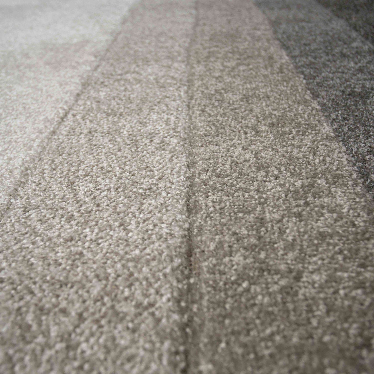 Soft Layered Bordered Tonal Grey Rugs