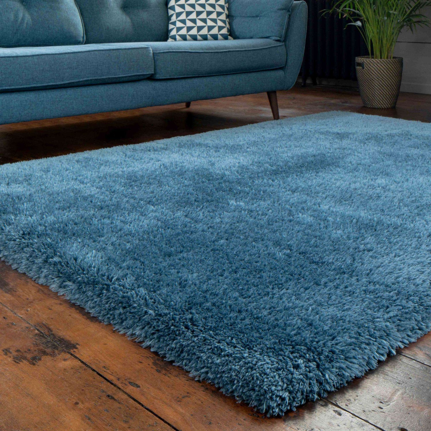 Deluxe Thick Soft Duck Egg Shaggy Bedroom Rug