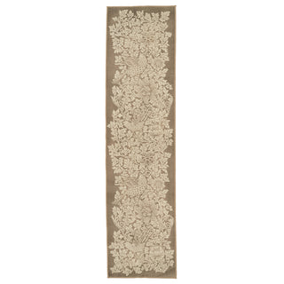 Washable Bird Anemone Taupe Runner - William Morris