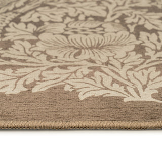 Washable Bird Anemone Taupe Rug - William Morris