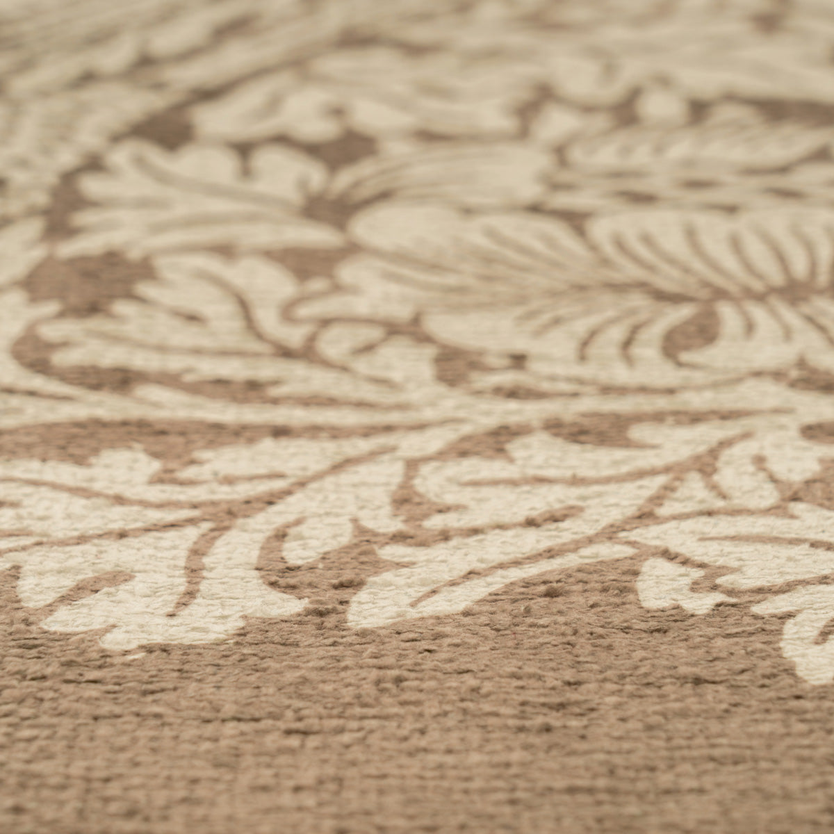 Washable Bird Anemone Taupe Runner - William Morris