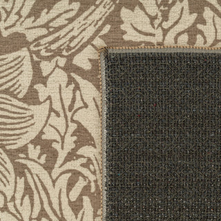 Washable Bird Anemone Taupe Rug - William Morris