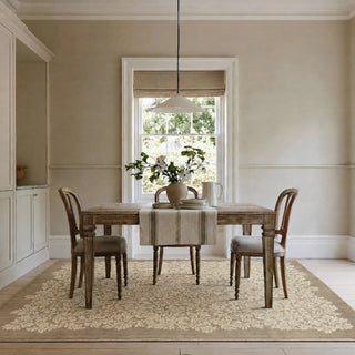 Washable Bird Anemone Taupe Rug - William Morris