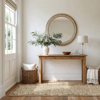 Washable Bird Anemone Taupe Rug - William Morris