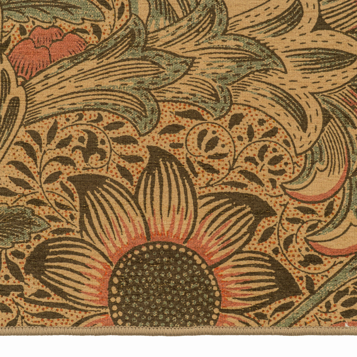 Washable Corncockle Beige Rug - William Morris