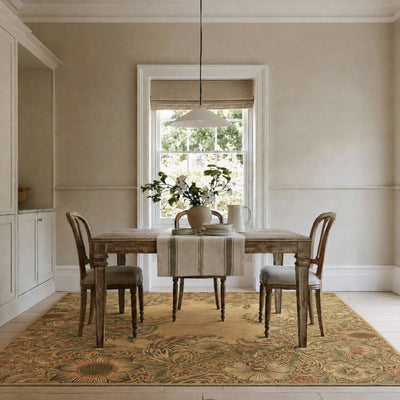 Washable Corncockle Beige Rug - William Morris