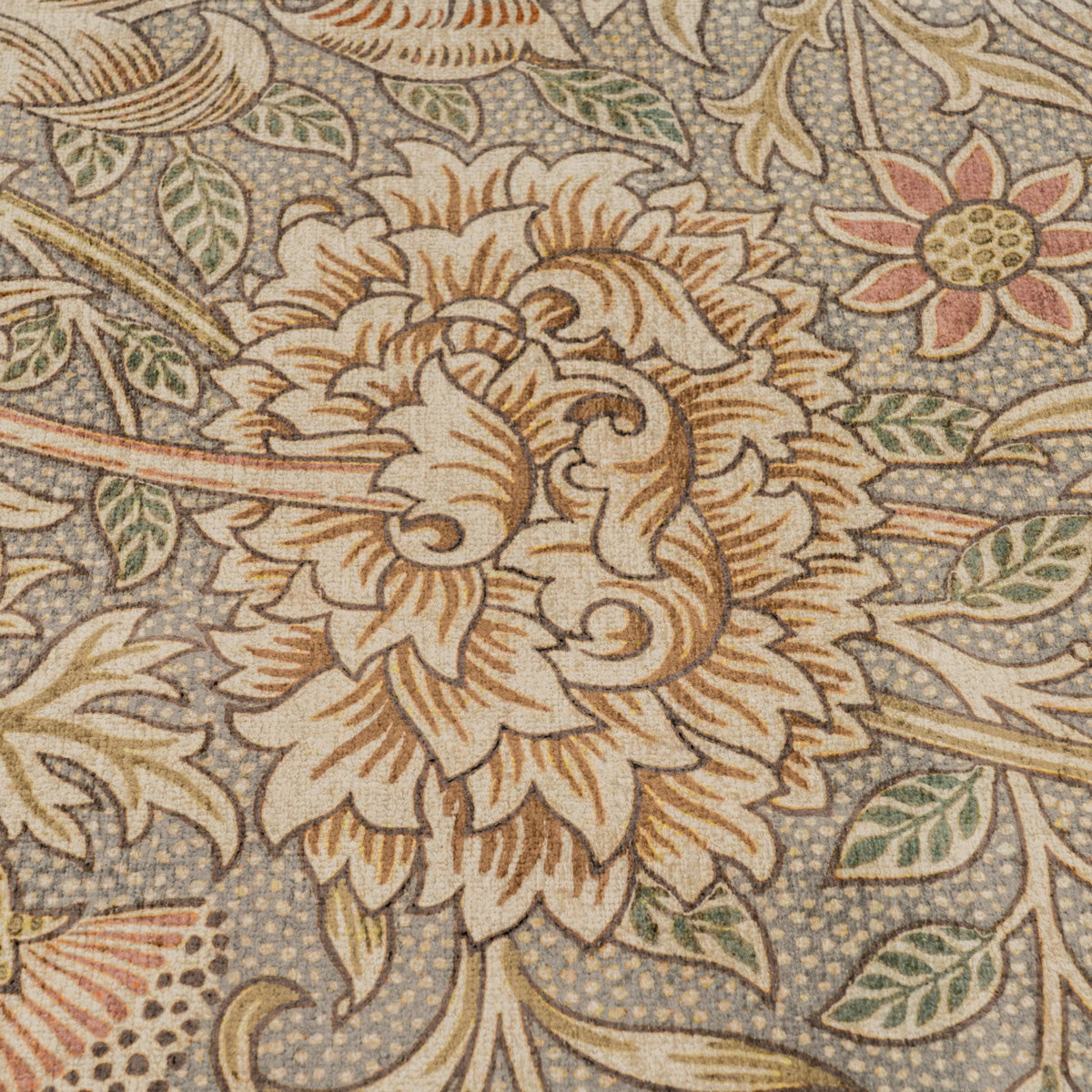 Washable Double Bough Blue Rug - William Morris