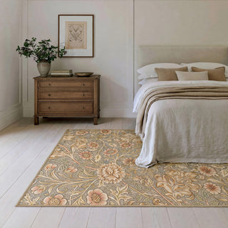Washable Double Bough Blue Rug - William Morris