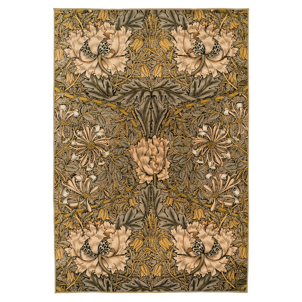 Washable Honeysuckle Golden Rug - William Morris