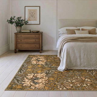 Washable Honeysuckle Golden Rug - William Morris