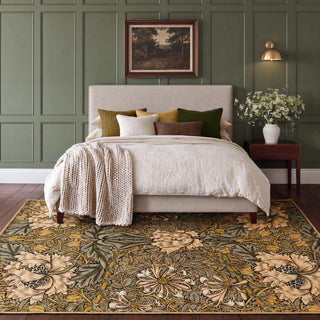 Washable Honeysuckle Golden Rug - William Morris