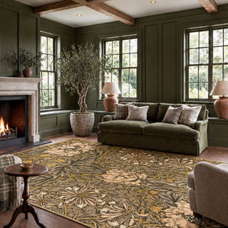 Washable Honeysuckle Golden Rug - William Morris