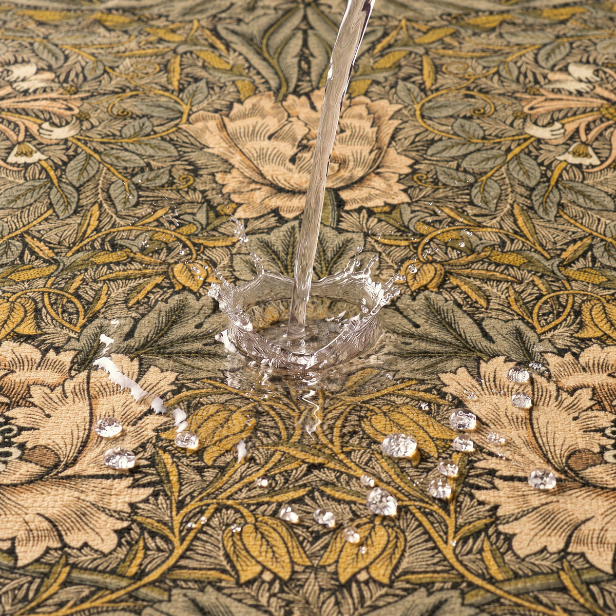 Washable Honeysuckle Golden Indoor Doormat - William Morris