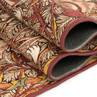 Washable Honeysuckle Pink Rug - William Morris