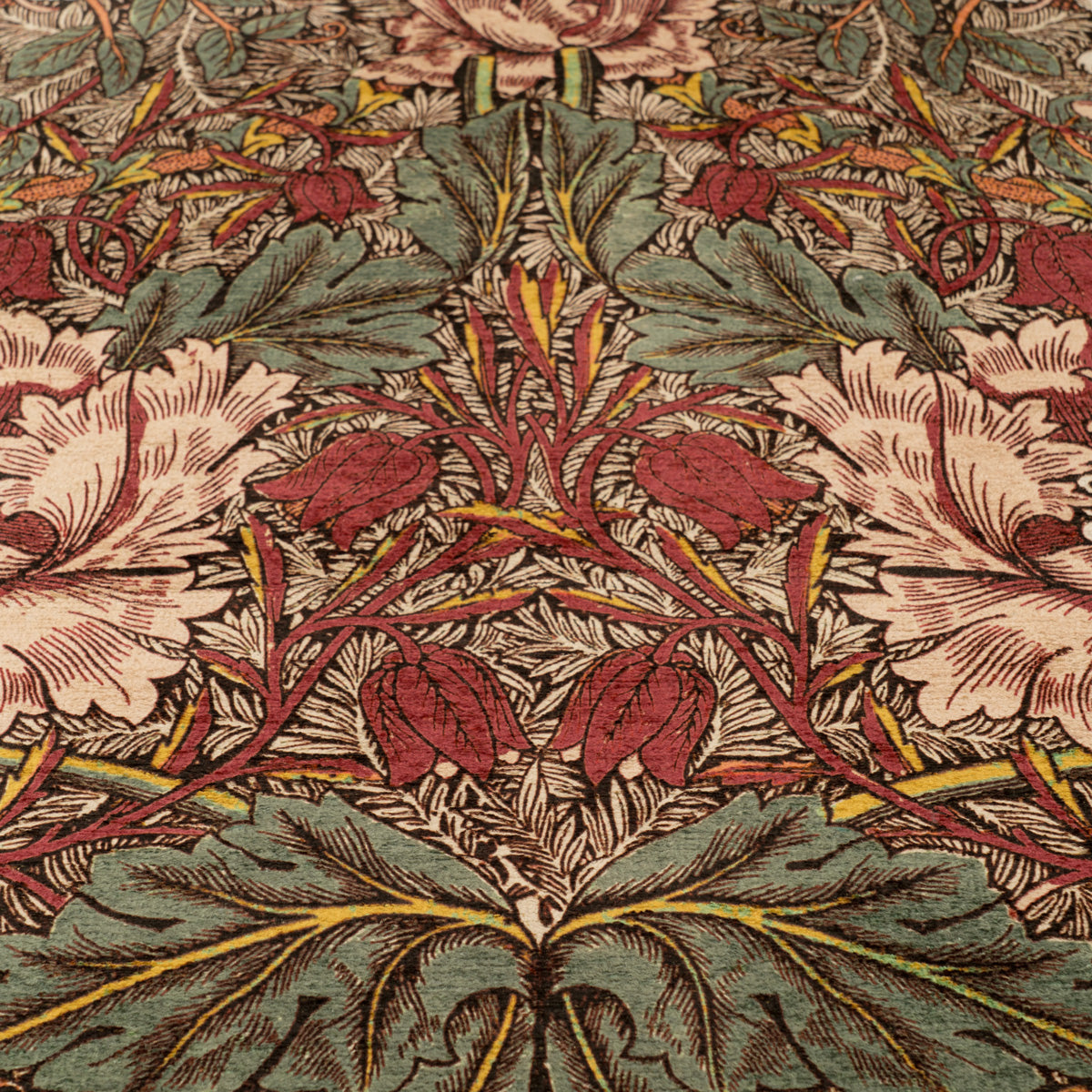 Washable Honeysuckle Pink Rug - William Morris